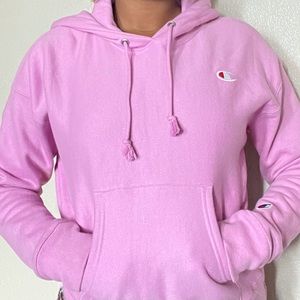 Lilac pink champion hoodie women’s